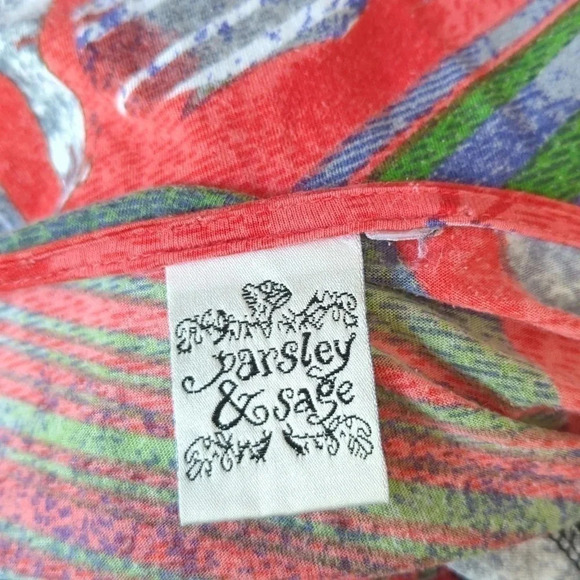 Parsley and Sage Cut  Away Boho Top - Picture 3 of 4